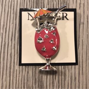 Napier Pink Cocktail Brooch